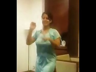 Indian Aunty Dance With Big Boobs
